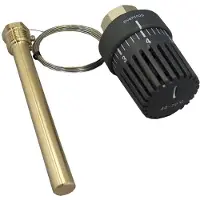 Oventrop Termostato Uni FH con telecomando, bianco Tubo capillare 2000 mm