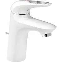 GROHE Eurostyle Mitigeur monocommandé pour lavabo, S-Size, saillie 110mm, vidage à tirette, EcoMode, manette ouverte, 23374LS3, 23374LS3