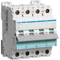 Hager Interruttore LS 4 poli 10kA/15kA C-25A 4M NCN425