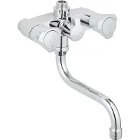 GROHE Rubinetto per acqua bollente Costa-L da 12 cm con deviatore e bocca di erogazione cromata