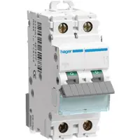 Hager Interruttore LS a 2 poli 10 kA/15 kA C-0,5 A 2 M NCN200