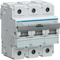 Hager Interruttore differenziale a 3 poli, 15 kA, curva C, 125 A, 4,5 moduli