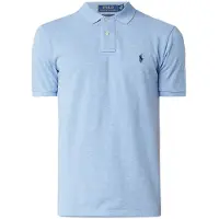 Ralph Lauren per uomo. 710666998007 L'iconica polo in piqué blu (S), Casual, Cotone, Manica corta