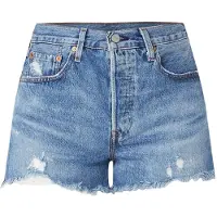 Levi's per donna. 56327-0081 Corto 501 Originale blu (24), Casual, Cotone, Sostenibile