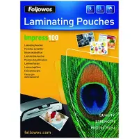 Fellowes Carta A3 Glossy 100 Micron Laminating Pouch 100 Pack
