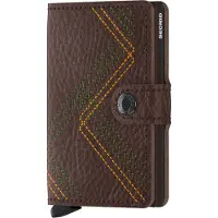 Secrid Unisex Miniwallet Stitch Linea Espresso Taglia: OS | Portafogli Outlet | Unisex