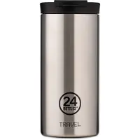 24Bottles Recipiente termoisolante 'Travel Tumbler Basic' nero / argento