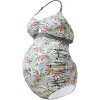 Petit Amour Costume intero 'Anina' grigio scuro / verde pastello / arancione pastello / rosso pastello / bianco naturale