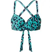 Shiwi Luxe Leopard Nora Padded Wire Top B/c Washed Green Taglia: 36 | Bikini Outlet | Unisex | Verde