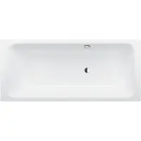 Bette Baignoires rectangulaires BetteSelect, installation, côté pieds à droite, trop-plein à l'arrière, 1700x700x420mm, 3431-000, 3431-000
