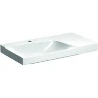Geberit Xeno 2 lavabo, surface de pose à droite, avec trou pour robinetterie, sans trop-plein, 90x48 cm blanc avec KeraTect, 500533011, 500.533.01.1, 500.533.01.1