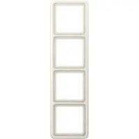 JUNG Cornice di copertura CD 500, quadrupla, bianca, 1 pz.