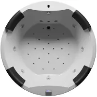 Riho Carmen Thermae-Baignoire ronde, pour quatre personnes, 180x180x70cm, 440 Betteres, B038004005, B038004005