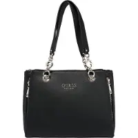 GUESS Catena G Borsa tracolla tessuto Nero Donna — Borsa a tracolla
