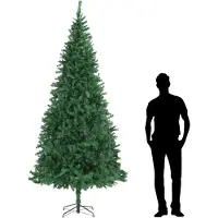 vidaXL Albero di Natale artificiale 300 cm verde