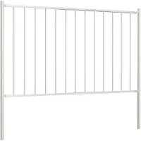 vidaXL HEK -Pannello con supporto 1,7x1,25 m Pulver -Beschichteter Stahlweiß
