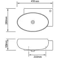 vidaXL -Bicchiere di lavaggio con telaio e marchio