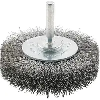 Slice Spazzola rotonda in acciaio, ondulata, dimensioni 80x6x[unità di misura mancante, presumibilmente mm]