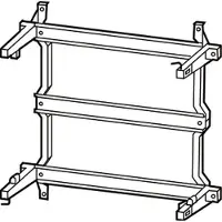 Eaton Telaio a binario 3x15 unità di spazio - guida DIN (cilindro) 35 / 7,5 mm 310 mm TG44