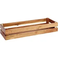 Aps Superbox Scatola in legno, GN 2/4, marrone chiaro, altezza: 105 mm, lunghezza: 555 mm