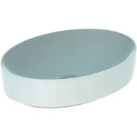 Geberit VariForm Vasque à poser ovale, 550x400mm, sans trou de robinet, sans trop-plein, 500.771.00.2, 500.771.00.2