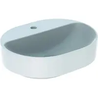Geberit VariForm Lavabo à poser elliptique, 500x400mm, avec trou pour robinet, sans trop-plein, 500.776.00.2, 500.776.00.2