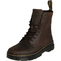 Dr. Martens Combs Leather Crazy Horse Stivali per il tempo libero (9,5, marrone)
