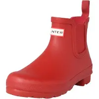 Hunter Boots Women's Original Chelsea Stivali di gomma Donna (38, rosso)