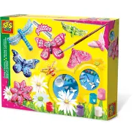 SES Creative Modella Dipingi E Decora Farfalle Con I Glitter