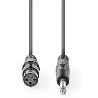 Ginza.se Cotg15120gy100 Cavo Audio Sbilanciato Xlr 3 Pin F-m Nichelato 6.35mm 10 M