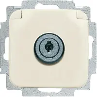 Busch-Jaeger 20 EUKSL-212 Inserto per presa SCHUKO, con coperchio ribaltabile bianco