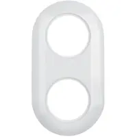 Hager Berker Serie 1930, cornice, doppia, bianco polare, 1 pz.