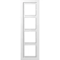 JUNG LSD 984 WW Cornice di copertura a 4 canali bianco alpino lucido LS-990