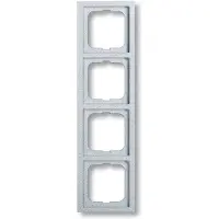 Busch Jaeger cornice a 4 ingressi in alluminio argento, fu.linear 1724-183K