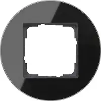 Gira 0211135 0211135 Abdeckrahmen 1f Studio G Schwarz (211135)