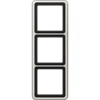 JUNG Cornice tripla in alluminio anodizzato CD 583 PT platino, 1 pz.