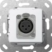 Gira 4846770. Buchsen-Typ: XLR. Produktfarbe: Weiß (4846770)