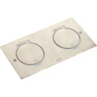 Legrand DECKELSATZ 2X2MOD INOX (089702 172X86MM IP44)