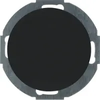 Hager Berker 10092035 Tappo cieco con elemento centrale nero lucido, serie R.classic