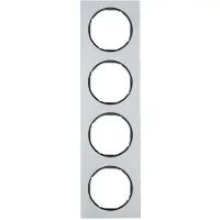 Berker 10142284 Cornice in alluminio/nero R.3