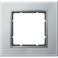 Berker 10116414 Placca da parete e coperchio per interruttore in alluminio