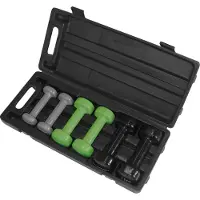 Schildkröt Vinyl-Hantelset Im Koffer Functional Training grigio/nero