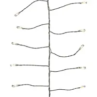 Kaemingk Lumineo Catena luminosa Compact Twinkle 480 LED classica calda per esterni 6 m nera