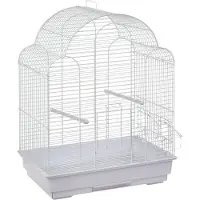 Flamingo Gabbia per uccelli Bali 42x30x58 cm Bianco