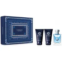 Versace Pour Homme Set Eau de Toilette 50 ml, Dopobarba e Shampoo Uomo — Set Profumo