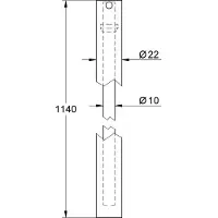 GROHE tubo di ricambio 15 cm più lungo per sistema doccia cromo - 48053000