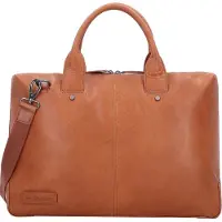 Plevier Rock Basalt Valigetta Vera Pelle 41 cm Vano porta PC marrone