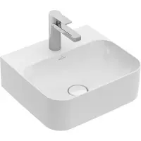 Villeroy & Boch Finion lave-mains, trop-plein caché, 1 trou pour robinet, 430x390mm, 436444R1, 436444R1