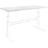Celexon Piano tavolo 150 x 75 cm per scrivania Adjust, bianco