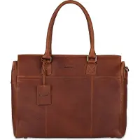Burkely Antique Avery Valigetta Vera Pelle 40 cm Vano porta PC marrone
